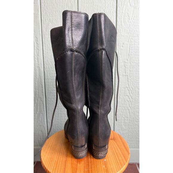 Rare Sorel Cate the Great Wedge Boots, Leather, Size 7 - Picture 3 of 8